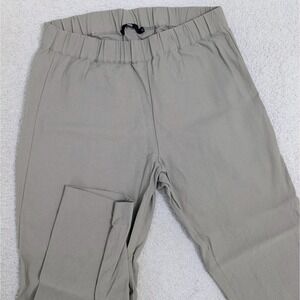 Jarbo Pants Women 32 Gray Pull On Viscose Stretch Ankle Slim Elastic Waist